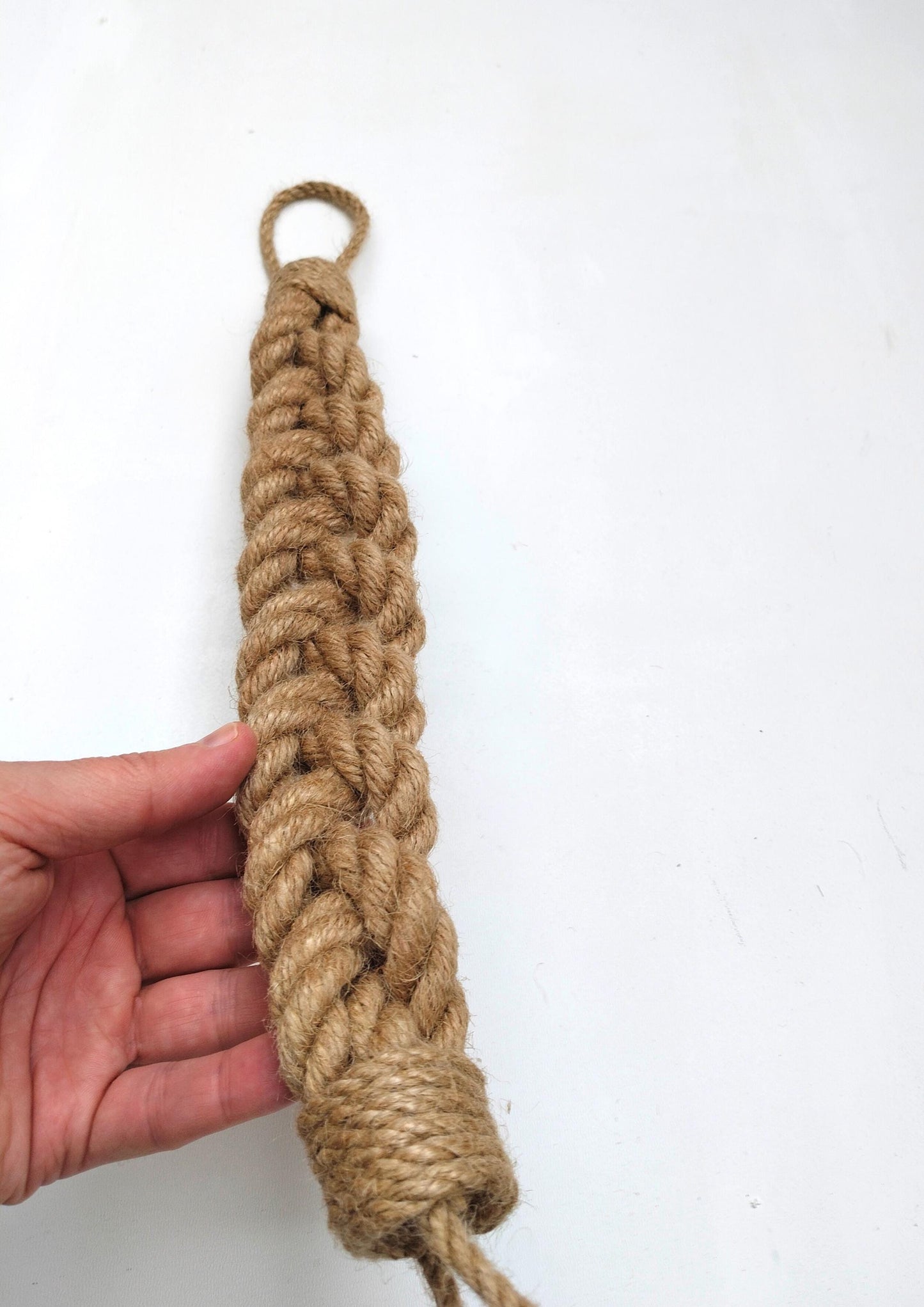 Handmade Jute Curtain Tieback - Braided Rope Holdback 1.6cm