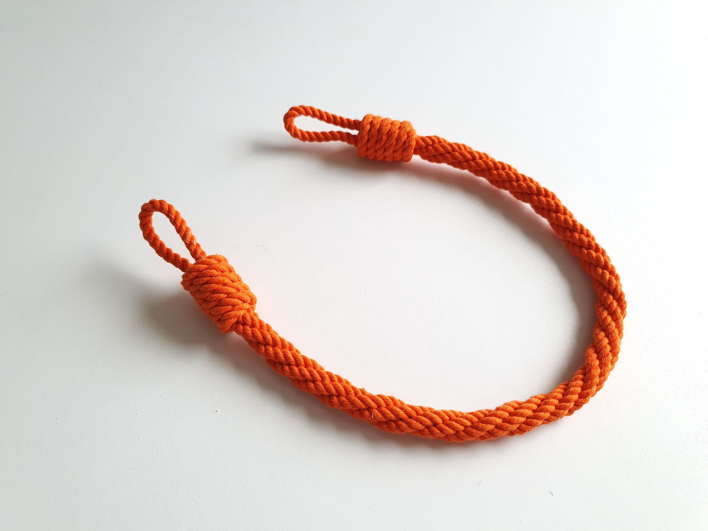 Orange Cotton Rope Curtain Tieback