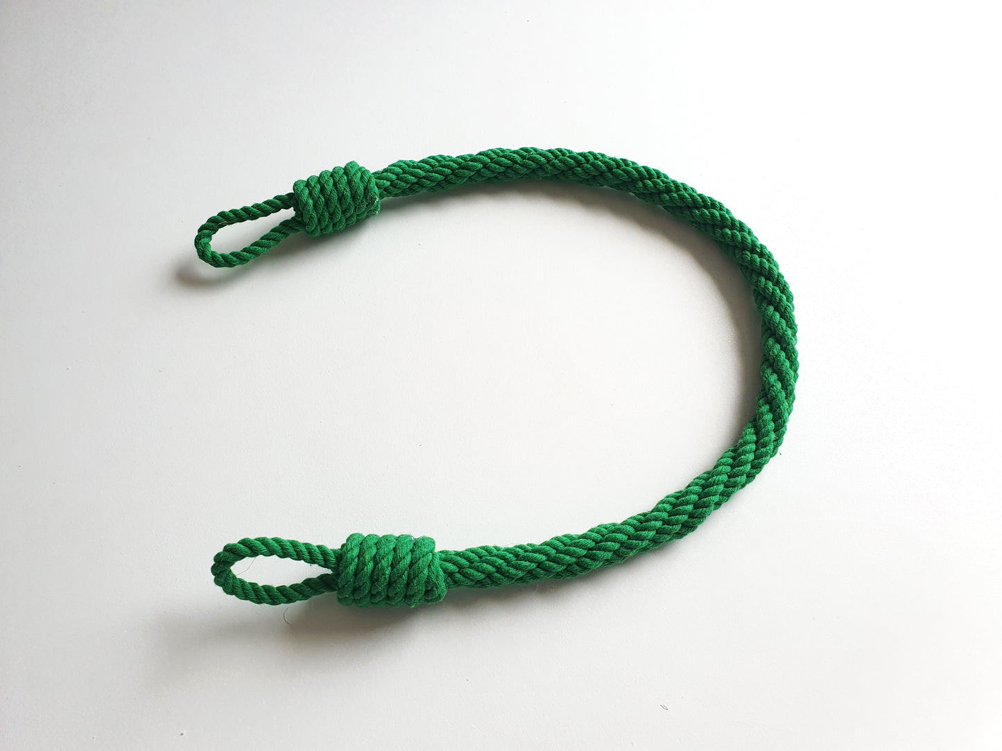 Dark Green Cotton Rope Curtain Tieback