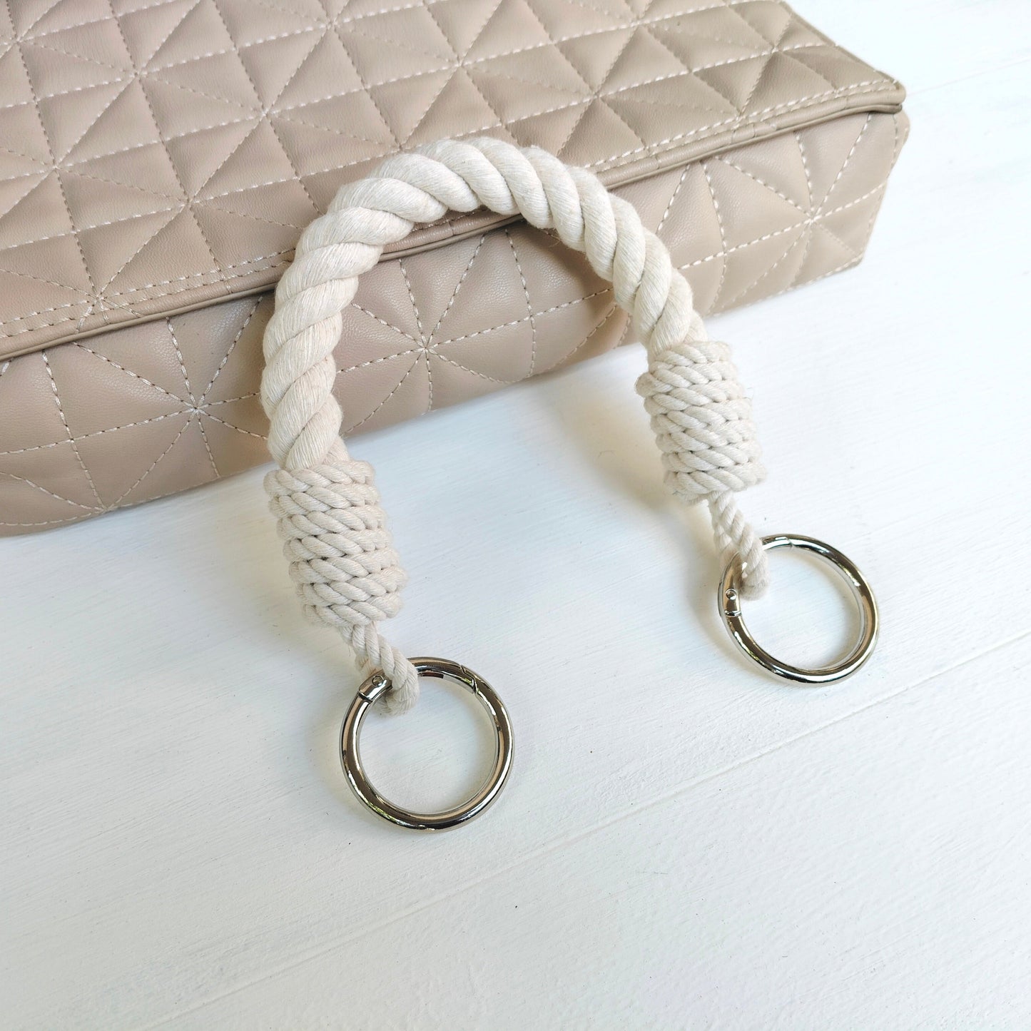Rope ag Handles wgite cotton natural