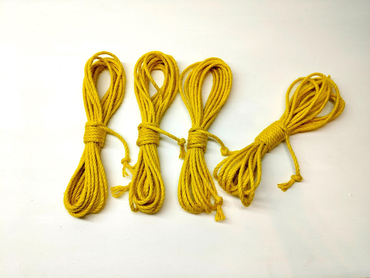 Shibari Rope Set - Yellow Jute Bondage Rope 4x8m (26ft)
