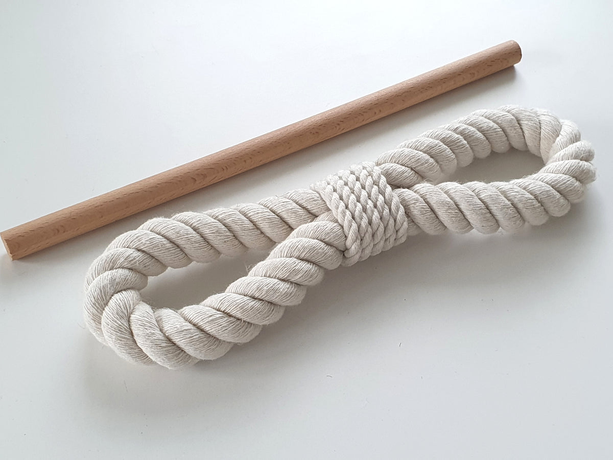 White Cotton Rope Curtain Tiebacks with Wood Pin, Handmade Curtain Holdbacks, Rustic Farmhouse Window Decor, Natural Boho Curtain Accessory