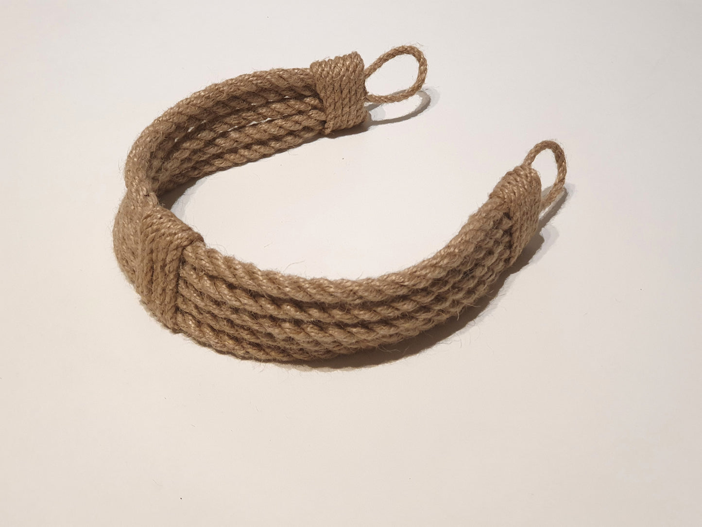 Chunky Jute Rope Curtain Tieback - Thick Natural Rope Holdback Rustic Decor