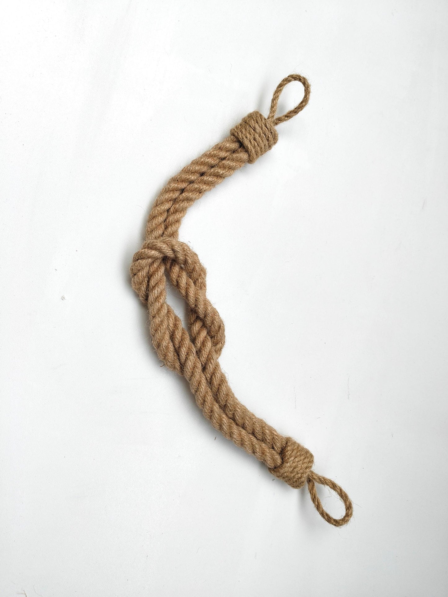 Handmade Jute Curtain Tieback - Nautical Knot Rope Holdback
