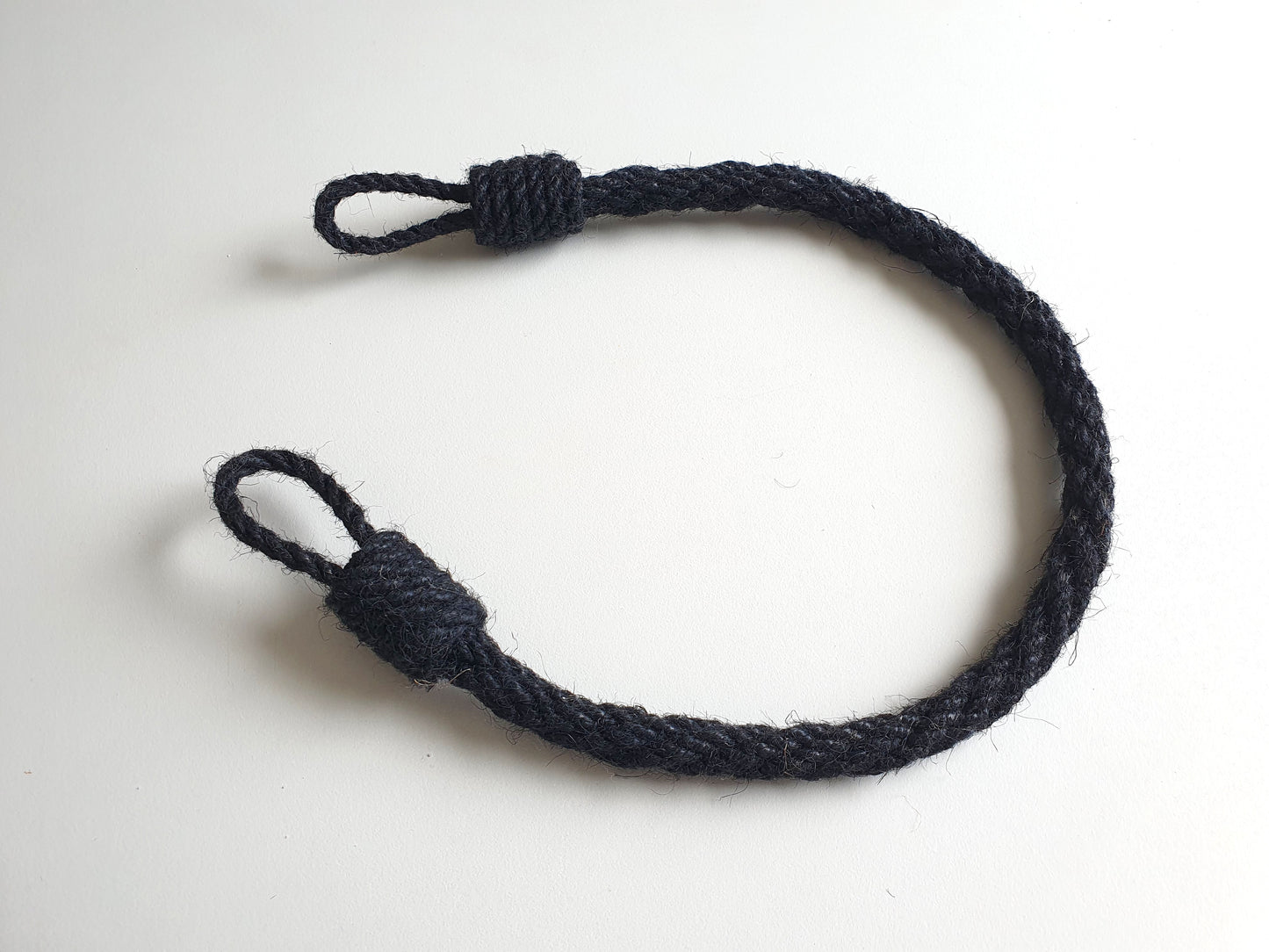 Black Jute Rope Curtain Tieback