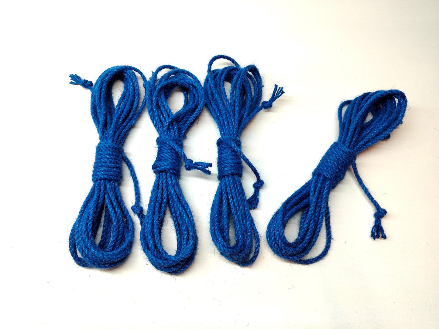 Shibari Rope Set - Blue Jute Bondage Rope 4x8m (26ft)