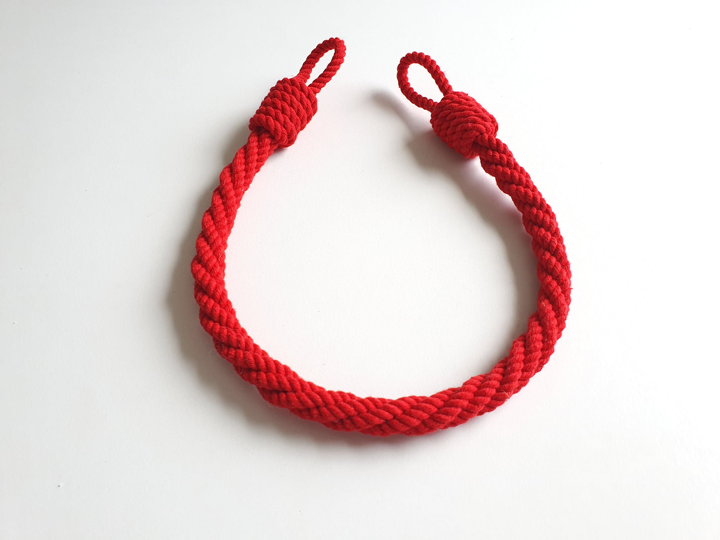 Red Cotton Rope Curtain Tieback