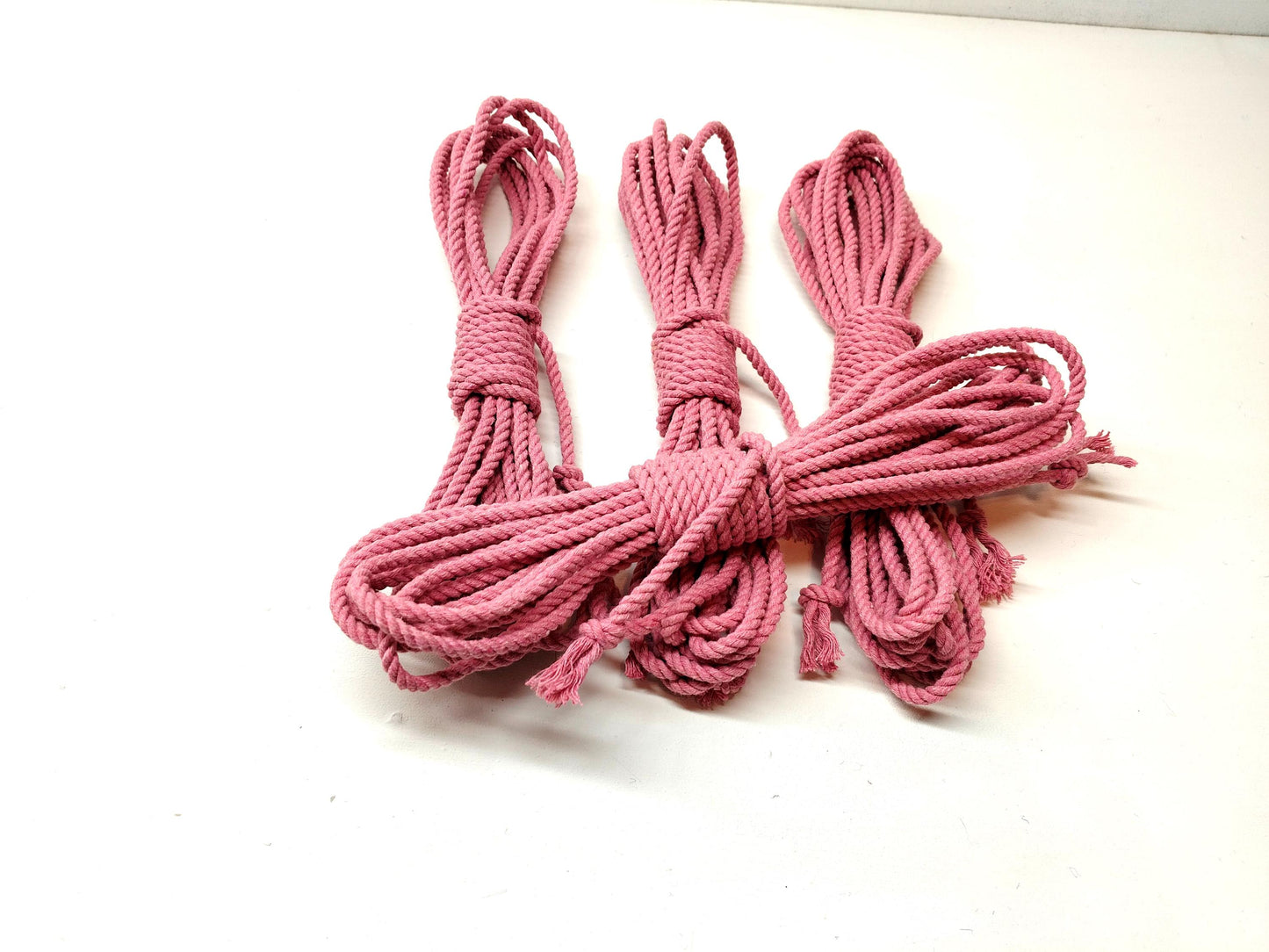 Shibari Rope Set - Pink Cotton Bondage Rope 4x8m (26ft)