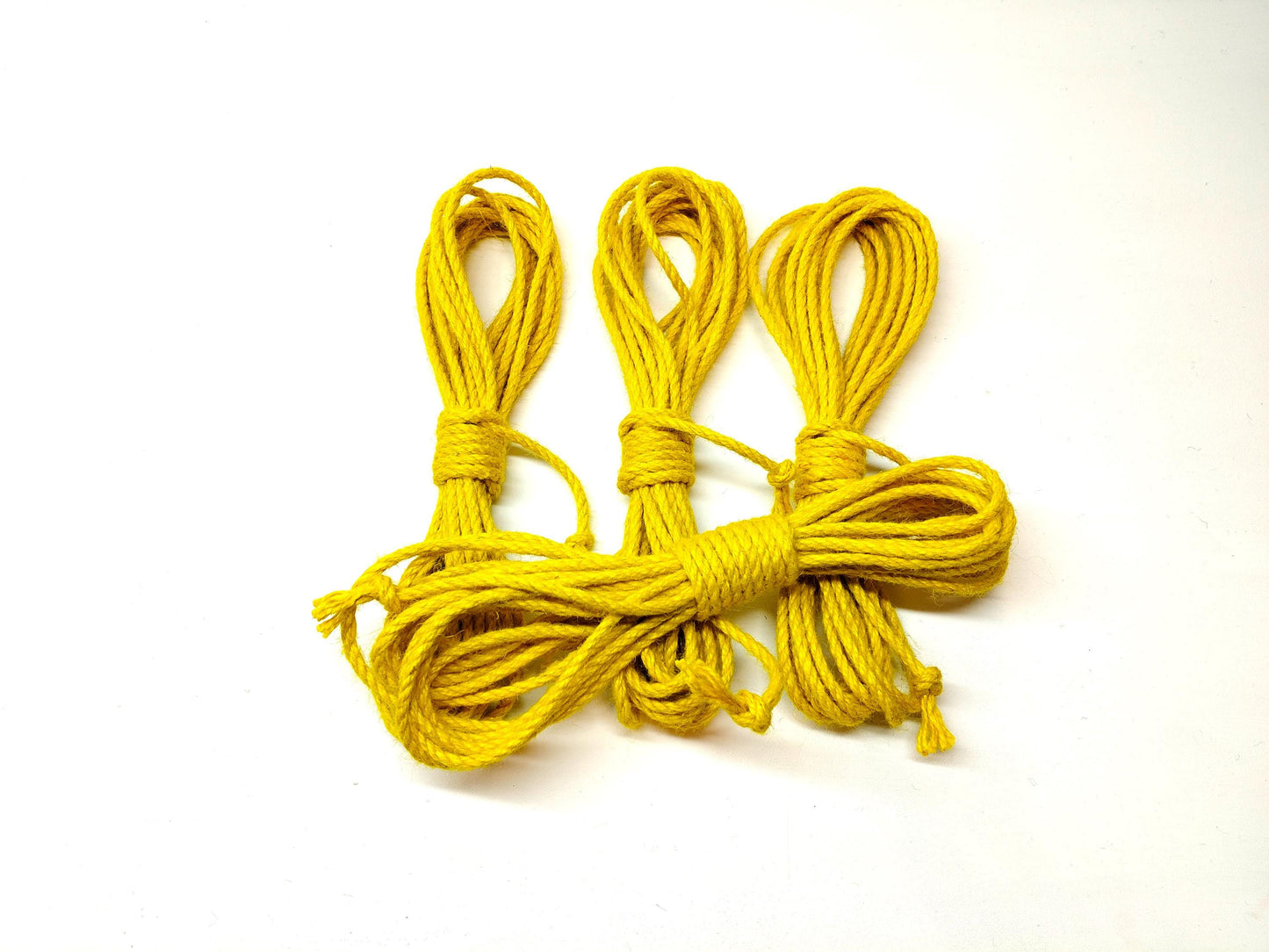 Shibari Rope Set - Yellow Jute Bondage Rope 4x8m (26ft)