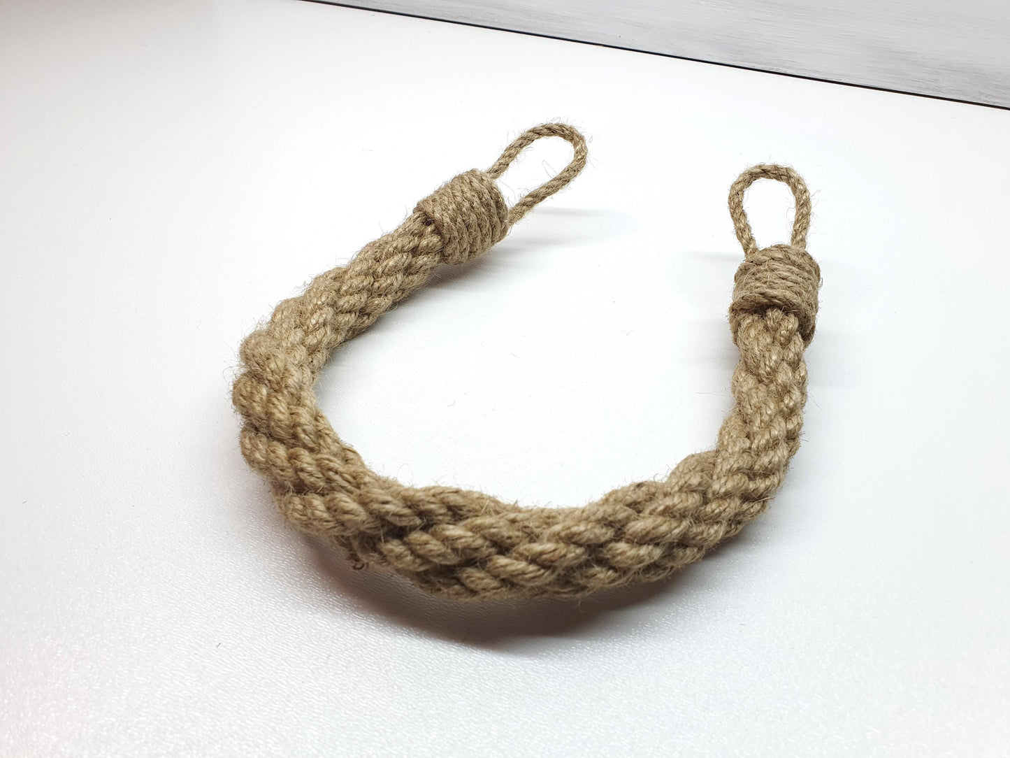 Handmade Jute Rope Curtain Tiebacks - Boho Nautical Decor
