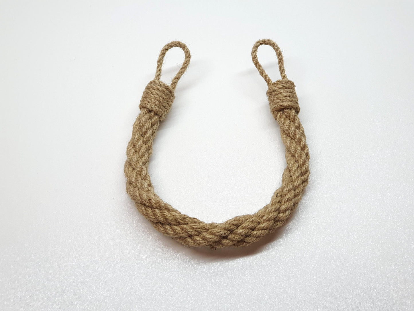 Handmade Jute Rope Curtain Tiebacks - Boho Nautical Decor