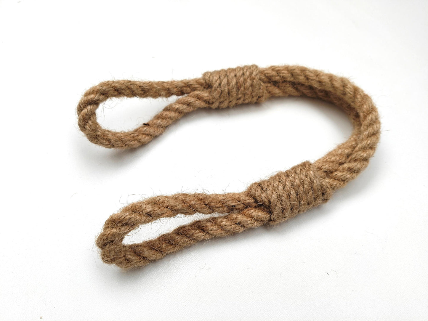 Handmade Jute Curtain Tieback - Natural Rope Holdback Rustic Boho Decor
