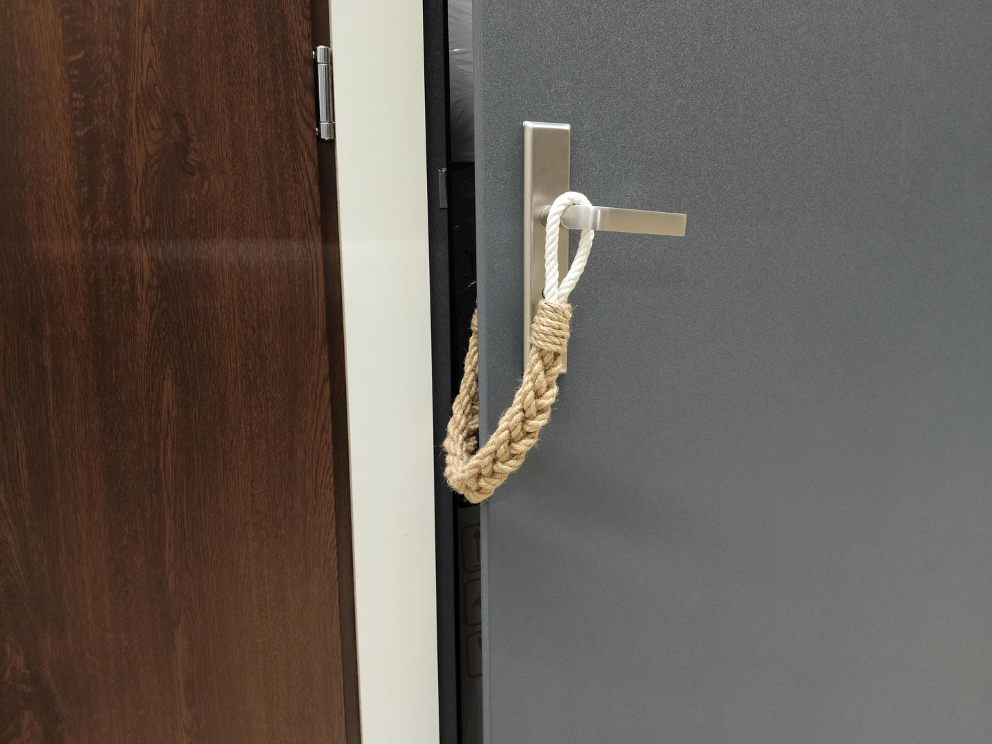 Handmade Nautical Rope Door Stopper - Heavy Weighted Coastal Doorstop