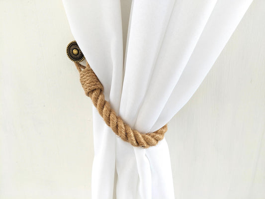 Curtain Holder - Handmade Decor Curtain Tieback Holdback Rope