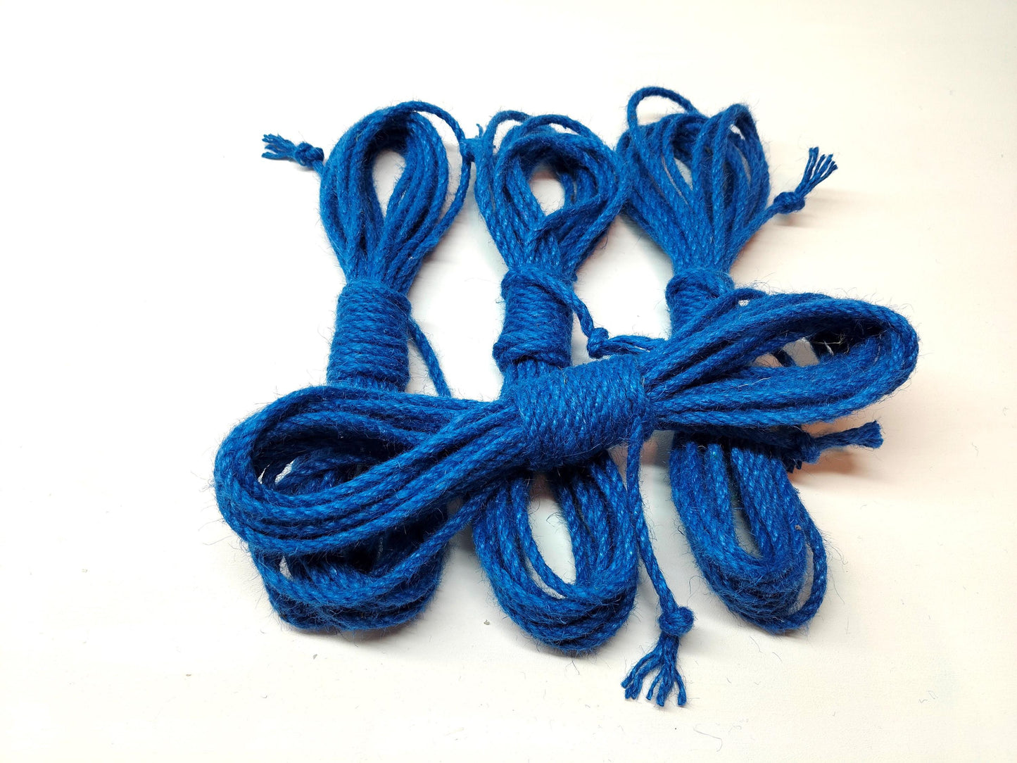 Shibari Rope Set - Blue Jute Bondage Rope 4x8m (26ft)
