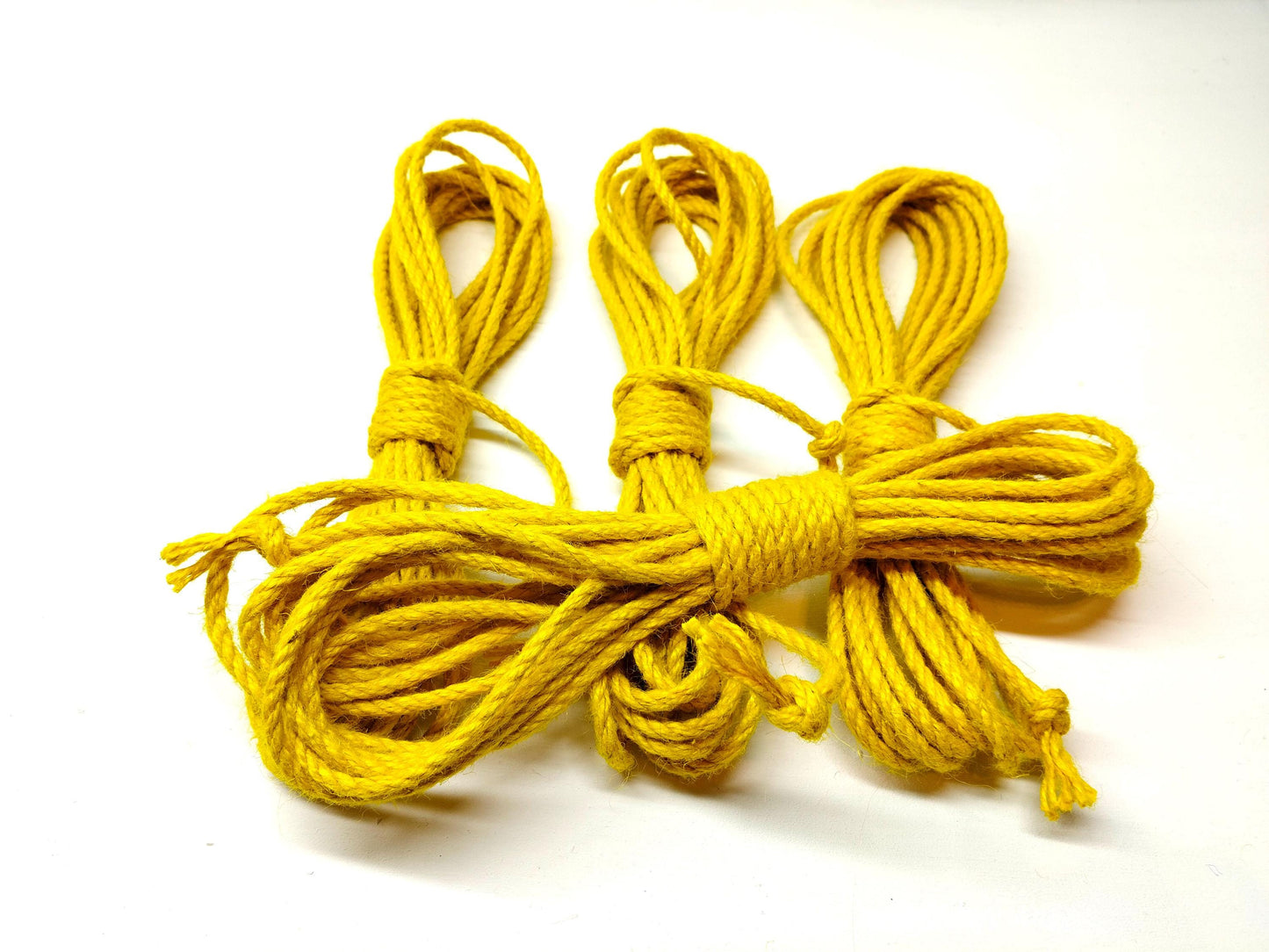 Shibari Rope Set - Yellow Jute Bondage Rope 4x8m (26ft)