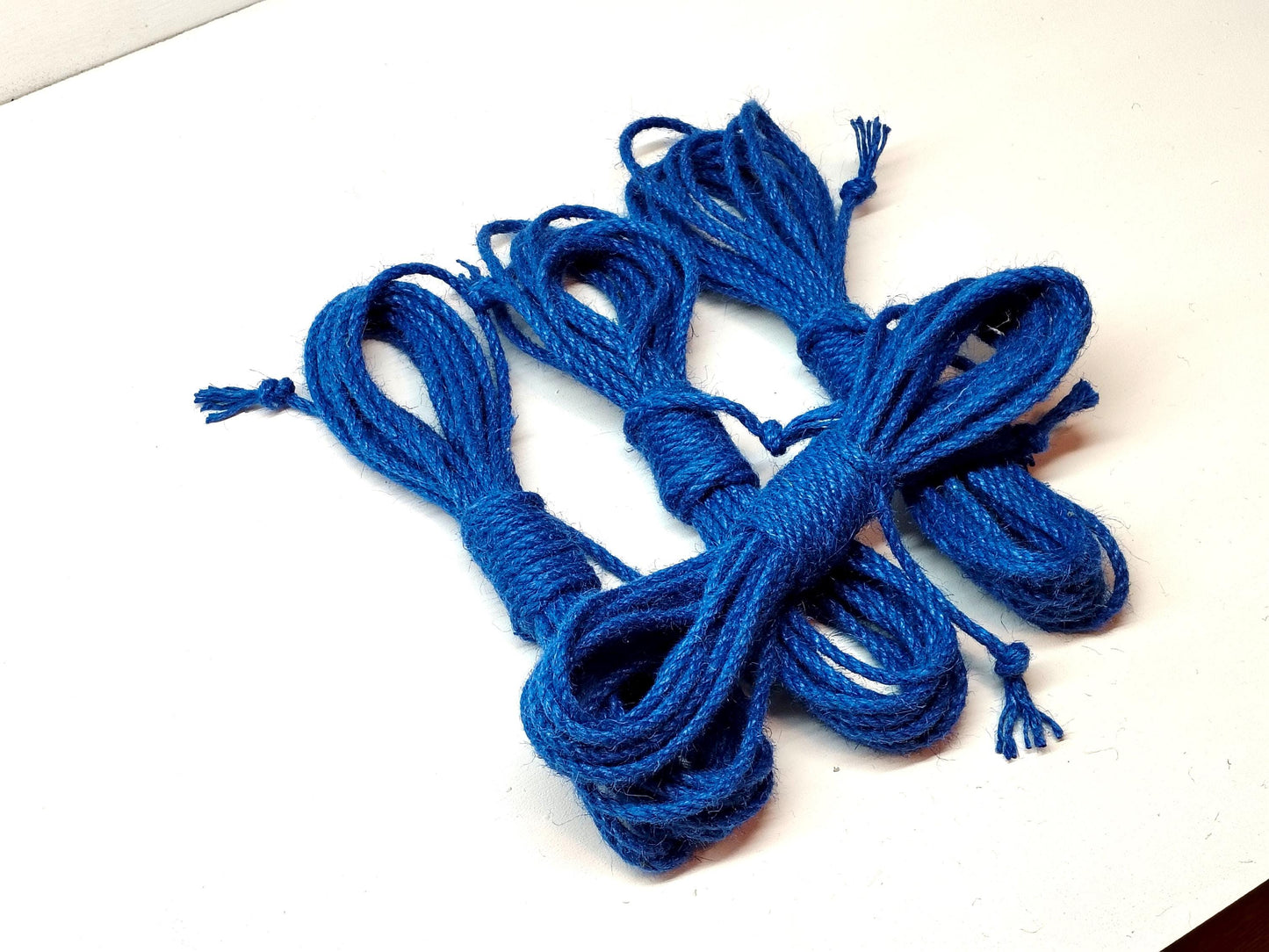 Shibari Rope Set - Blue Jute Bondage Rope 4x8m (26ft)
